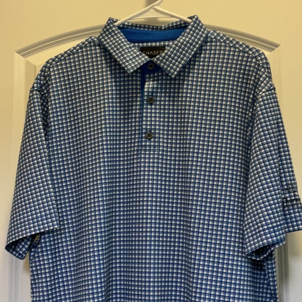 Chase 54 Blue Checkered Men's Shirt